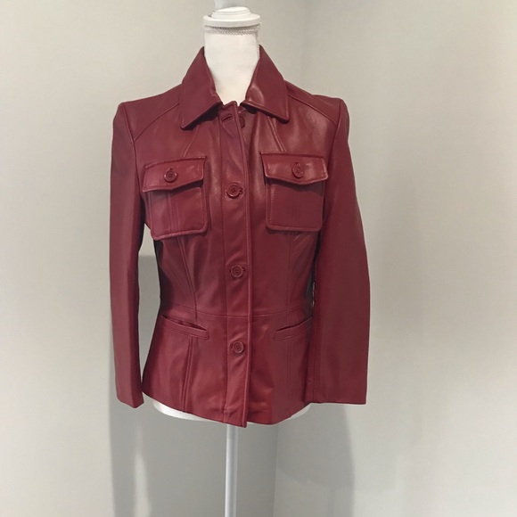 Kenneth Cole Reaction Jackets & Blazers - Woman’s Kenneth Cole Reaction Leather Coat